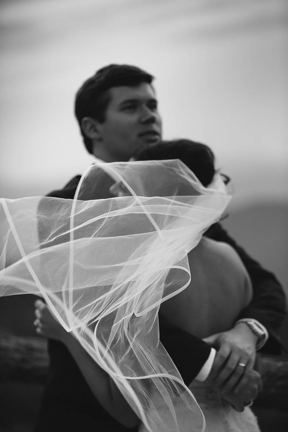 Bride and groom at Rockwood Lodge in Highlands