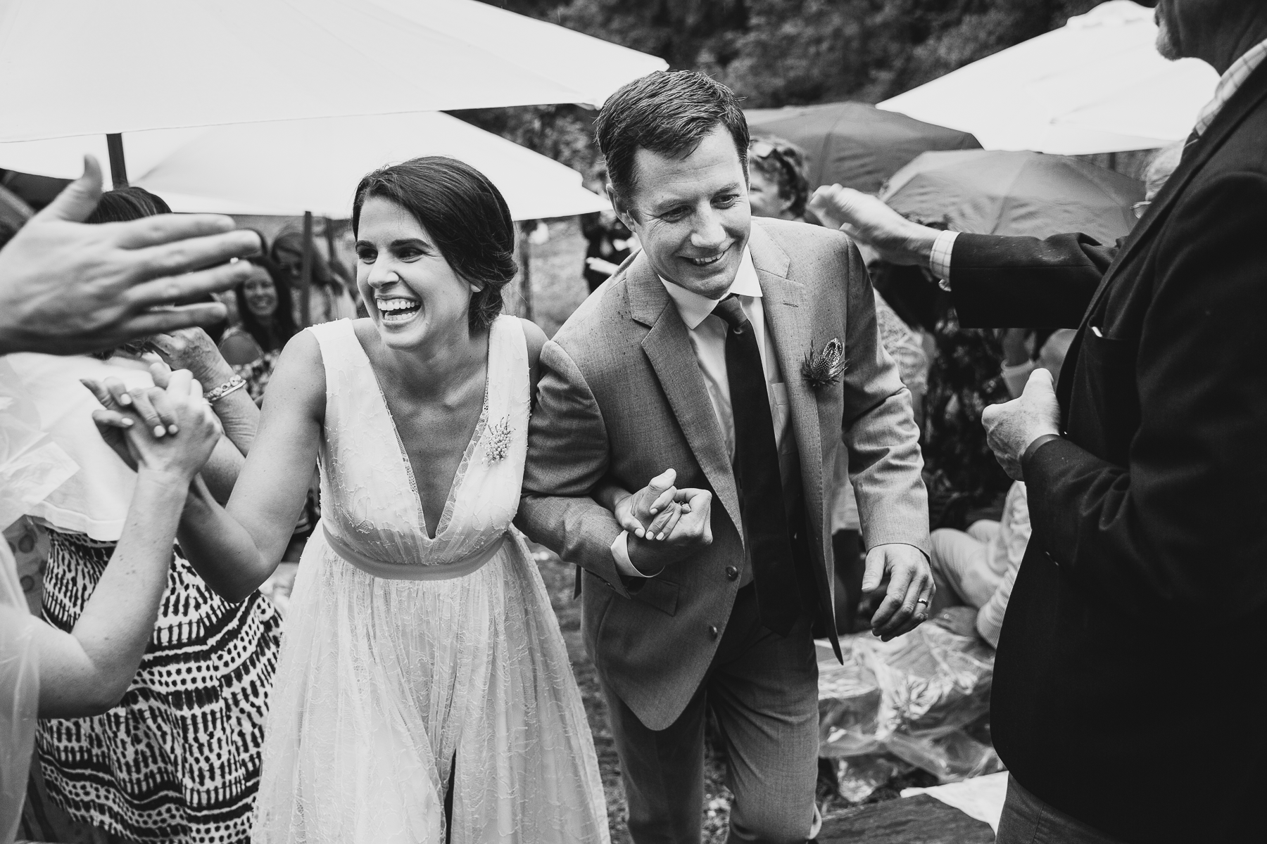 Intimate wedding ceremony in Asheville