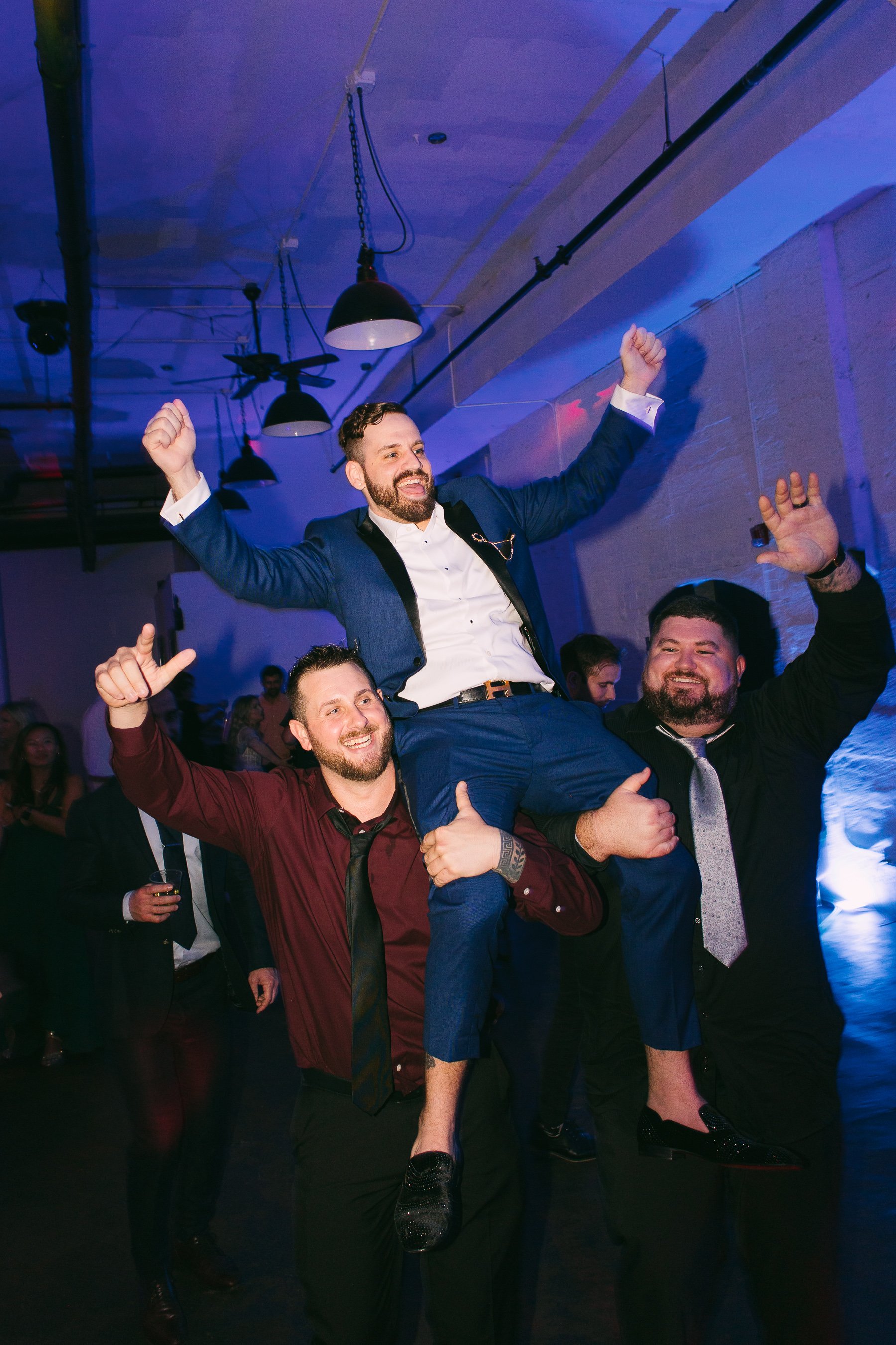 Wedding reception in Greenville at Venue at Falls Park