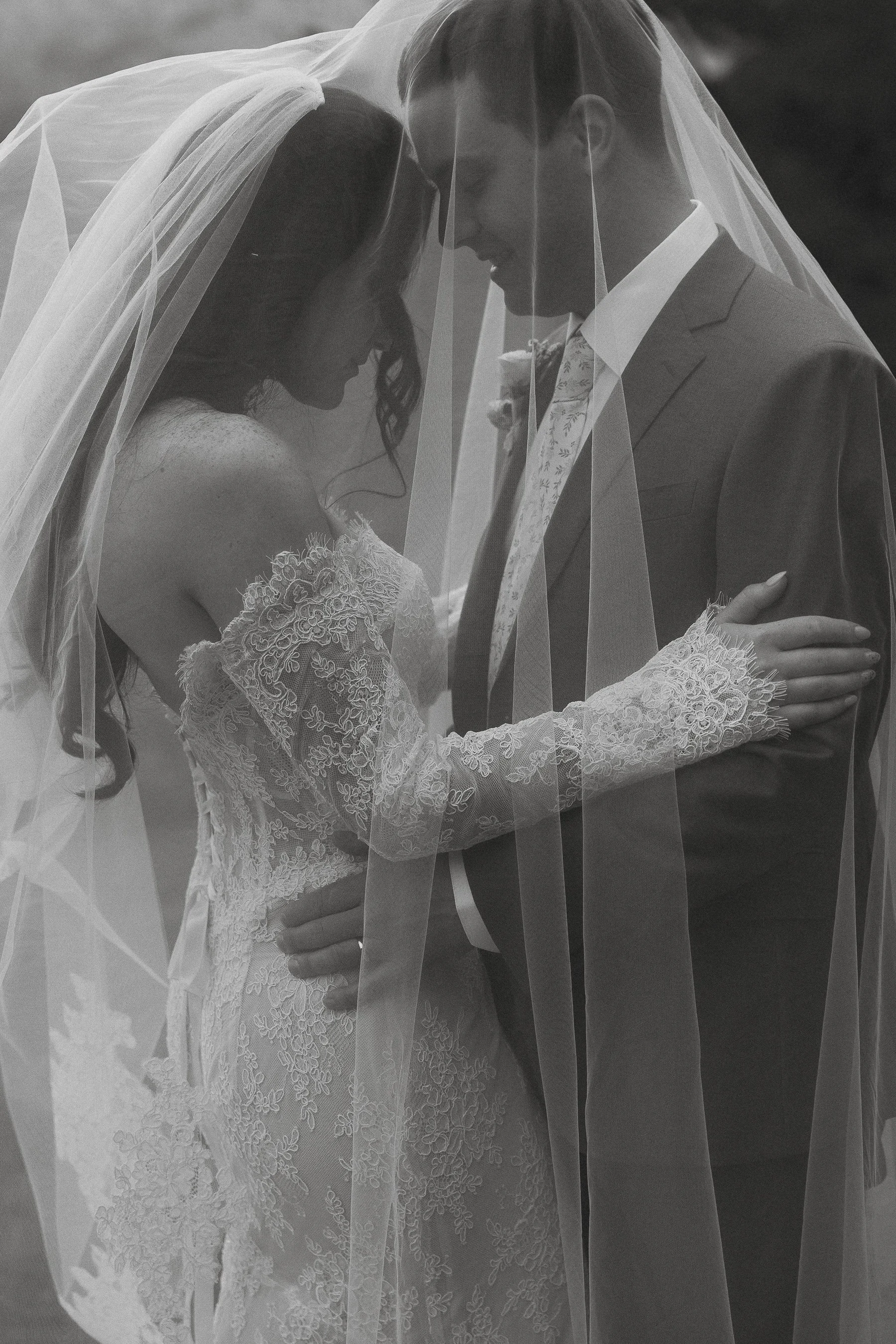 Wedding Portrait in Asheville at The Ridge