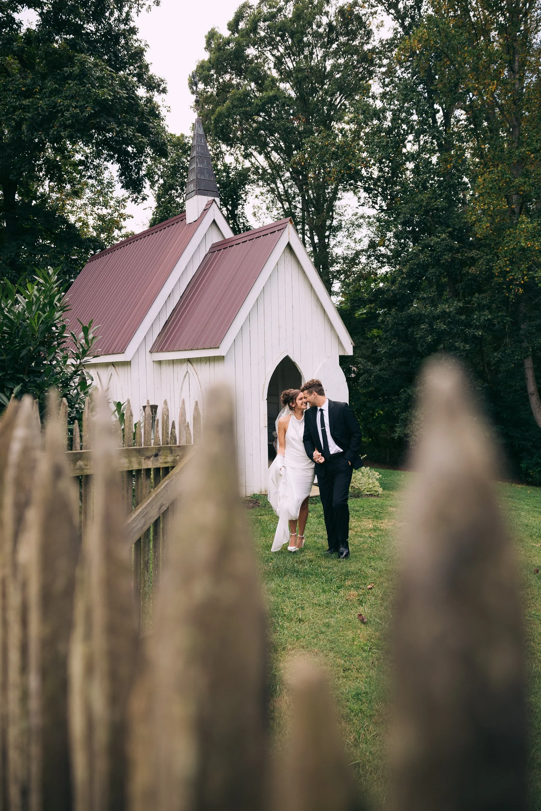 Wedding First Look at The Farm in Asheville