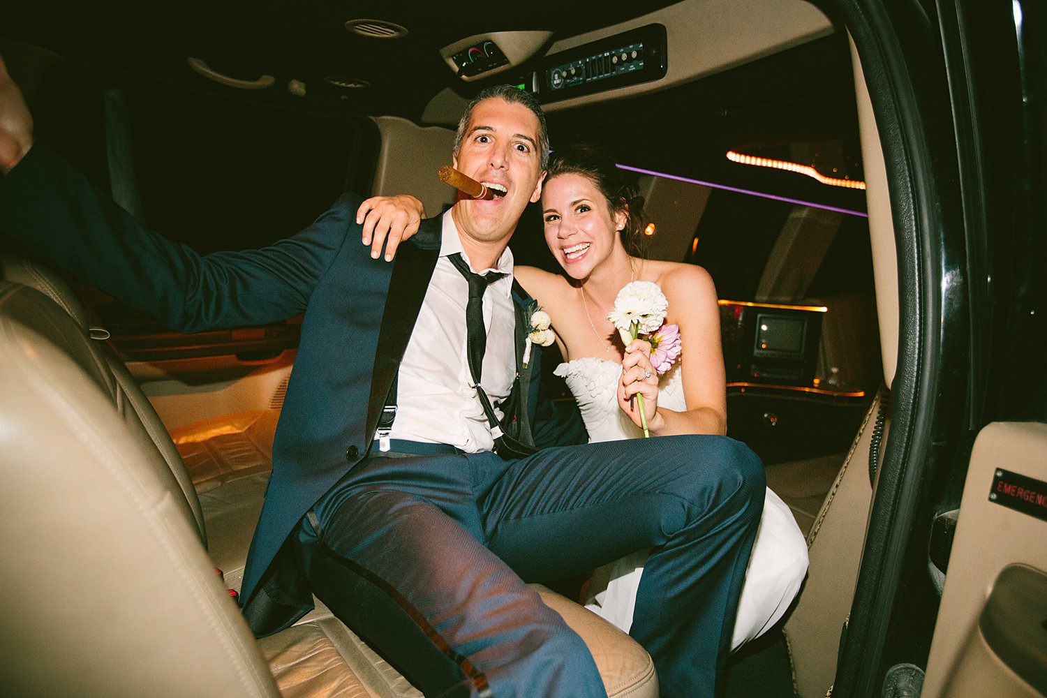 Asheville wedding bride and groom