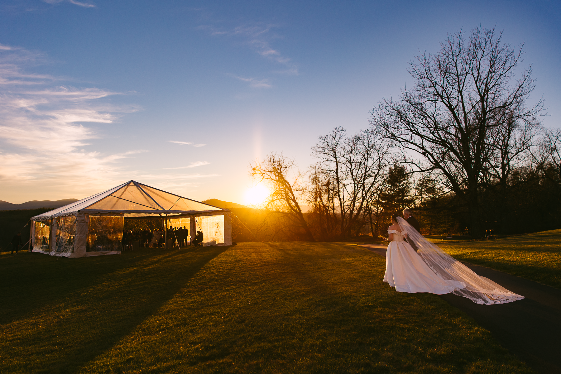 Winter wedding in Asheville, North Carolina