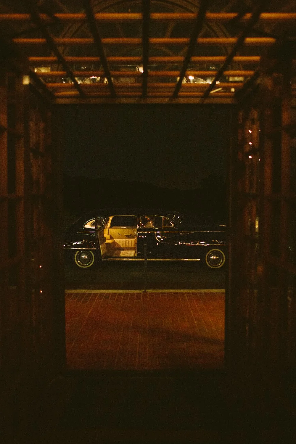 Biltmore Estate wedding getaway car