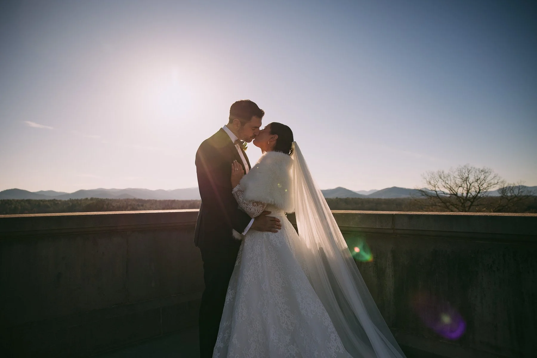 Winter micro wedding Asheville
