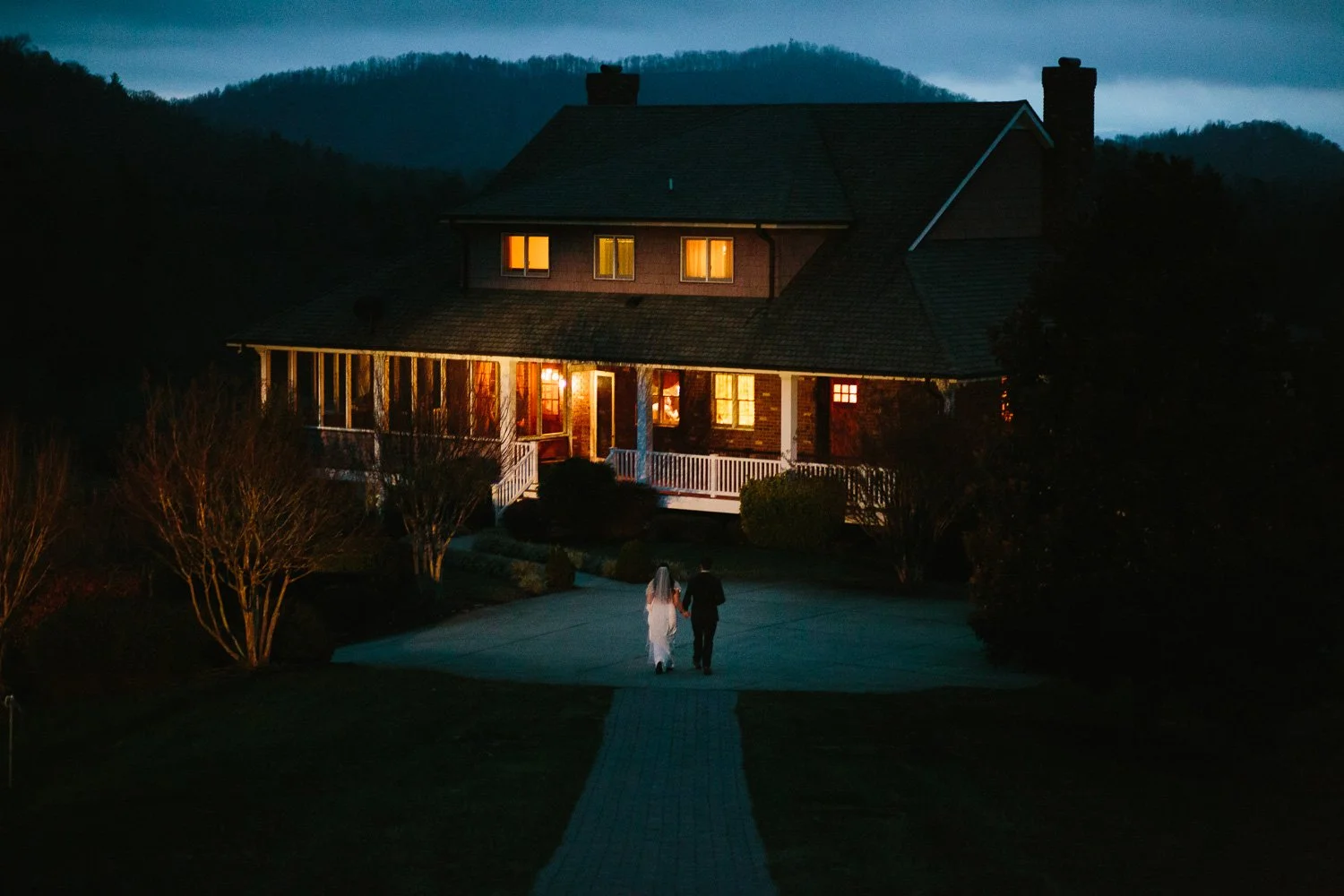 Bride and groom at The Ridge