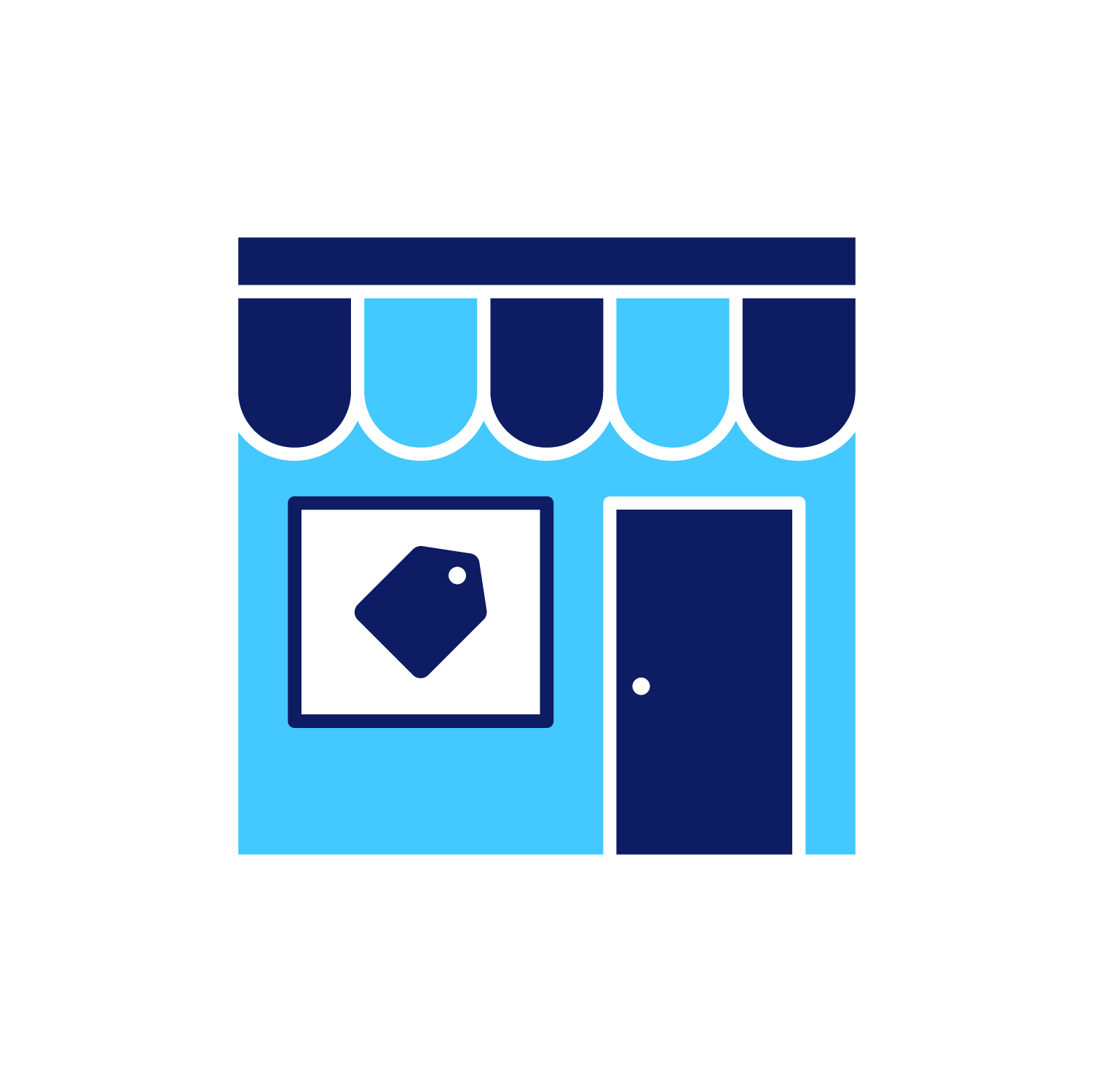 Cartoon image of retail store