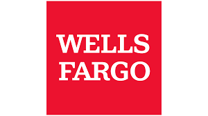 Wells Fargo logo in red and white