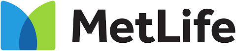 The MetLife logo with a stylized green and blue emblem.