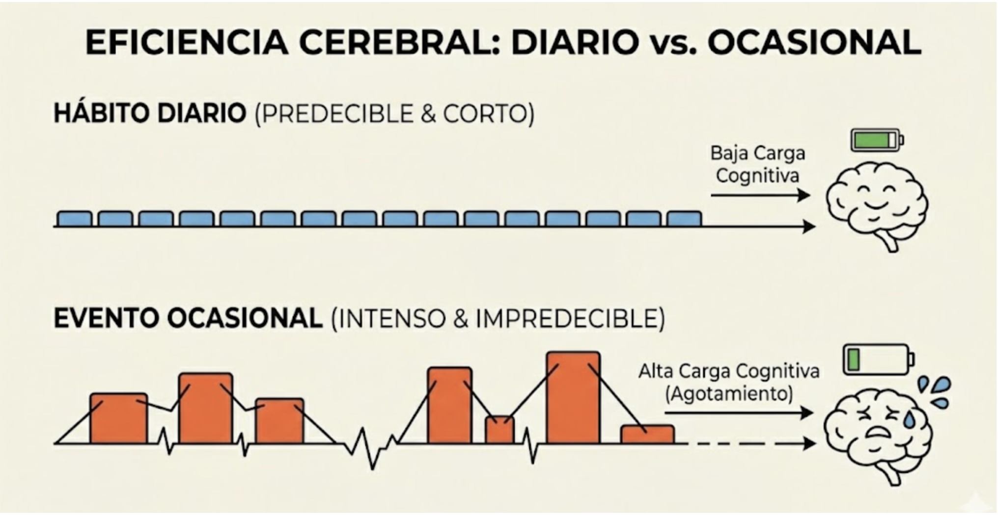 La Paradoja de la Productividad: Por qué "Diario" es más fácil que "De vez en cuando"