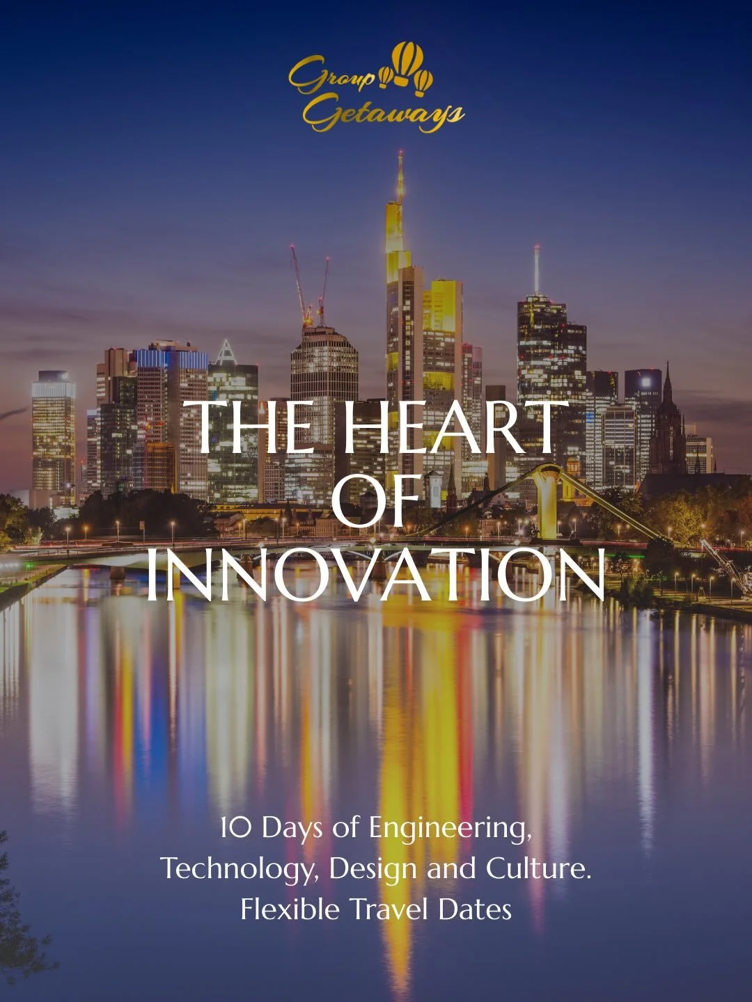 Some call it engineering; we call it art. 🇩🇪⚙️

Join Group Getaways for an 10-day immersion into the &ldquo;Spirit of Invention.&rdquo; From the vertical glass towers of Frankfurt to the legendary production lines of Stuttgart and the historic char