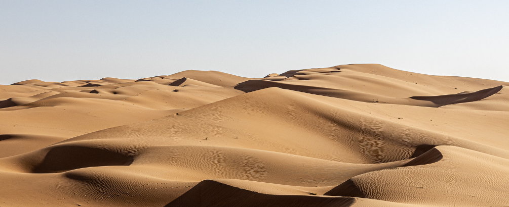 A view of the Desert in Dubai