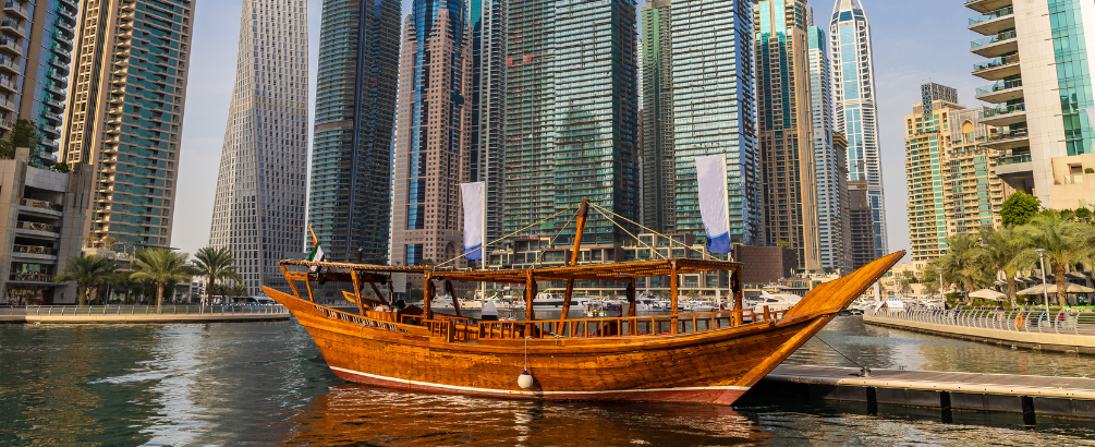 A Dhow in Dubai Marina