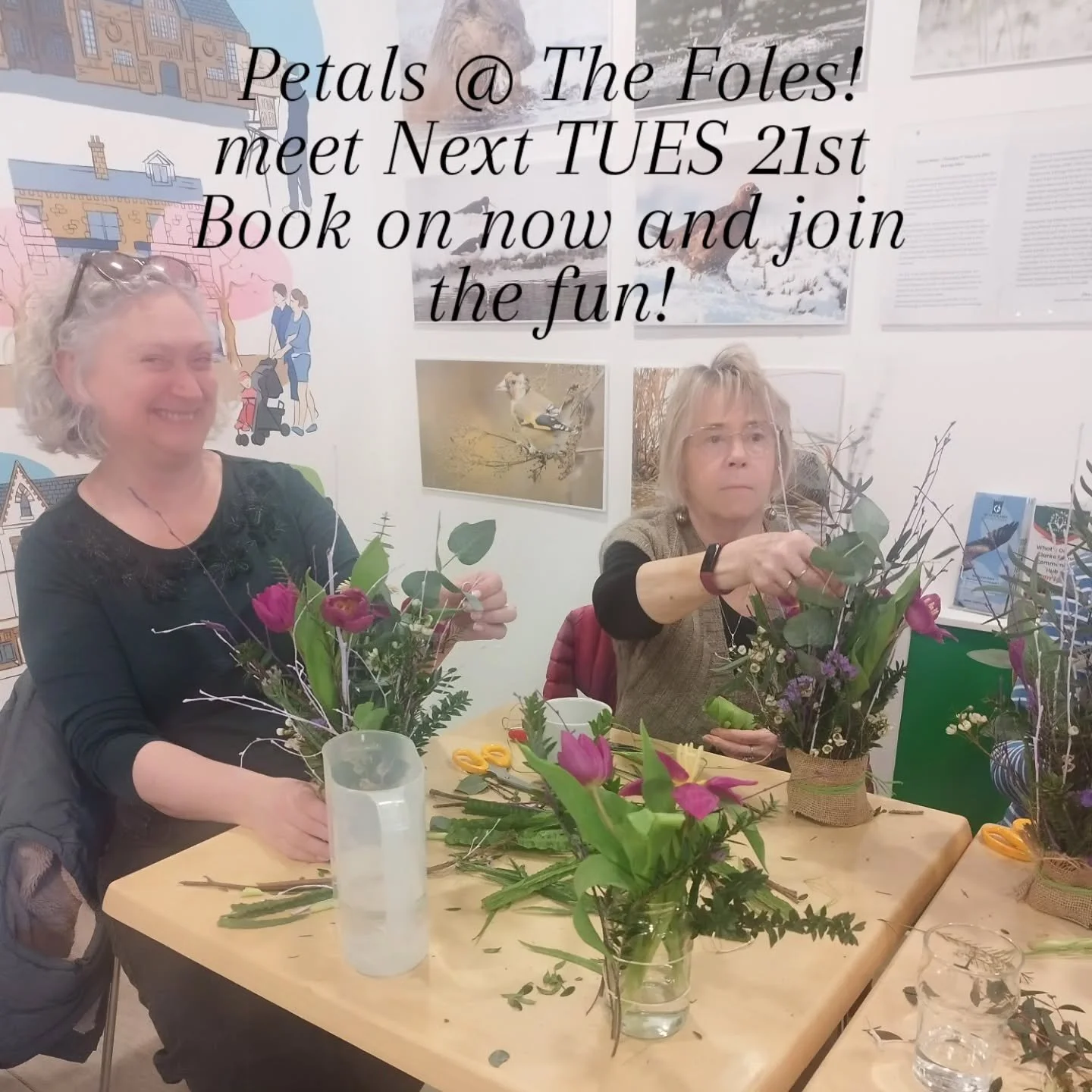 https://clarkefoley.sumupstore.com/product/petals

Come join us next Tuesday, for some chatty craft and a cuppa. We're a friendly bunch of petals - together we flourish! 
April's meet - Tuesday 21st at 14hrs in Ilkley at the friendly Foley centre. Bo