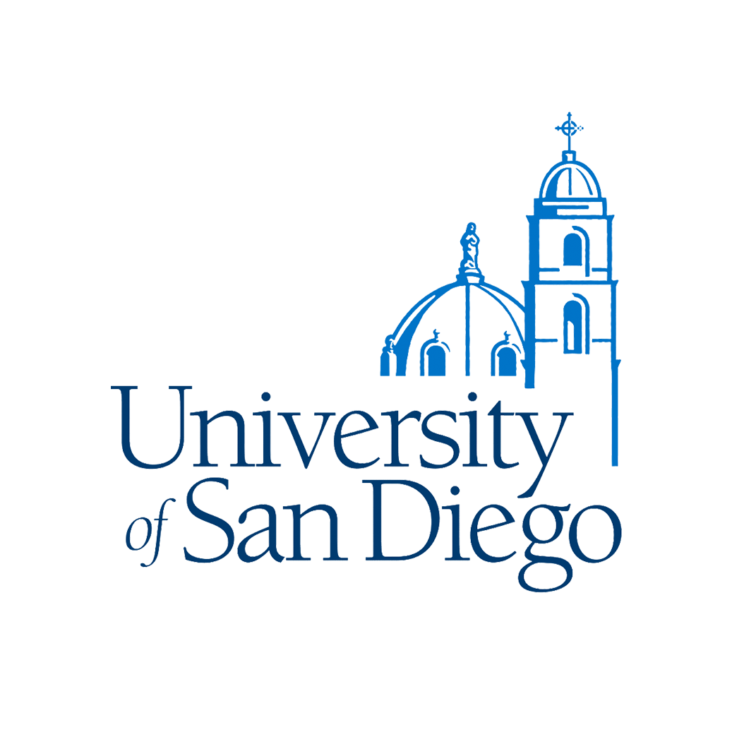 Logo of the University of San Diego.