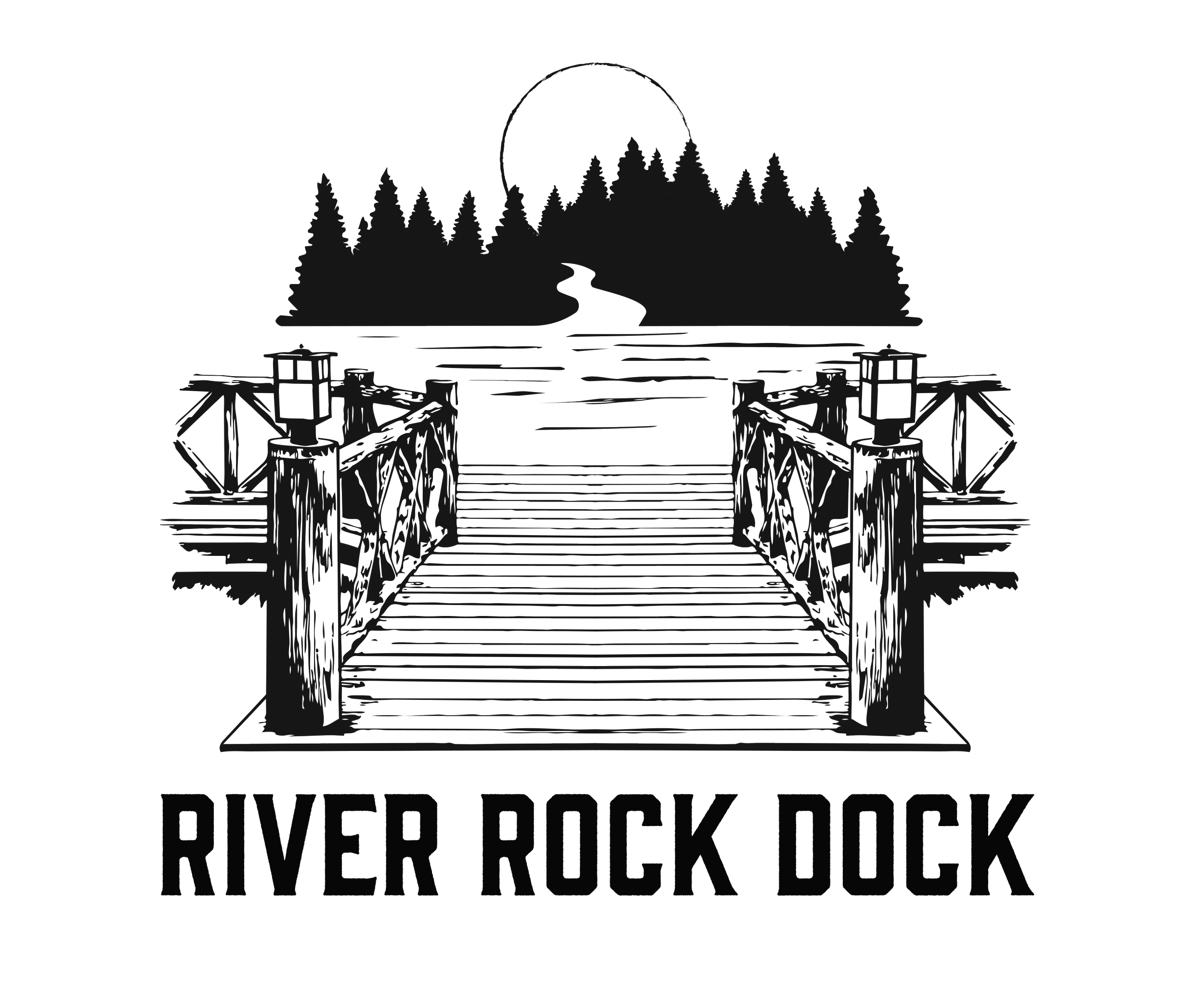 river rock dock