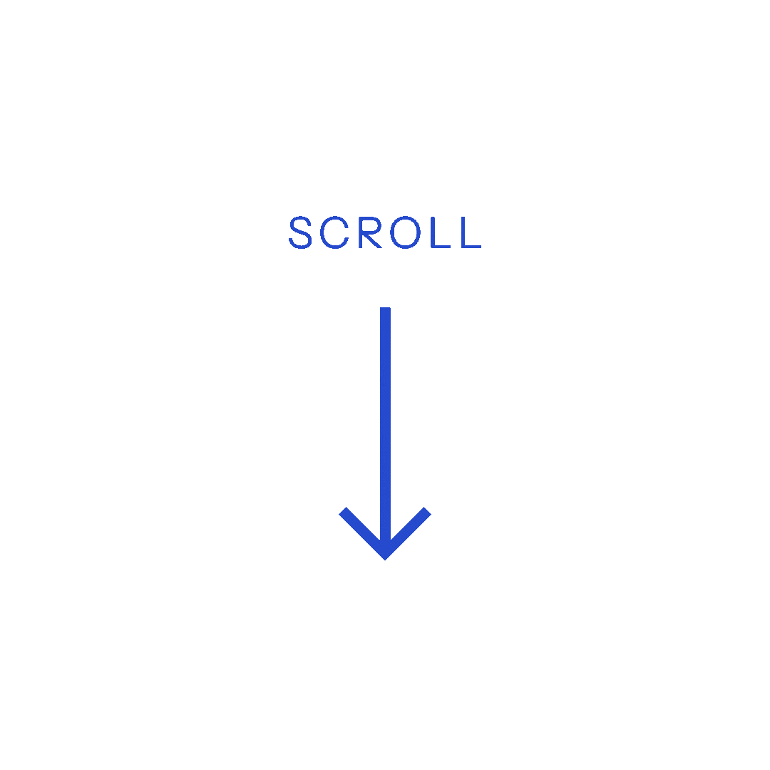 Screen with instructions to scroll down.