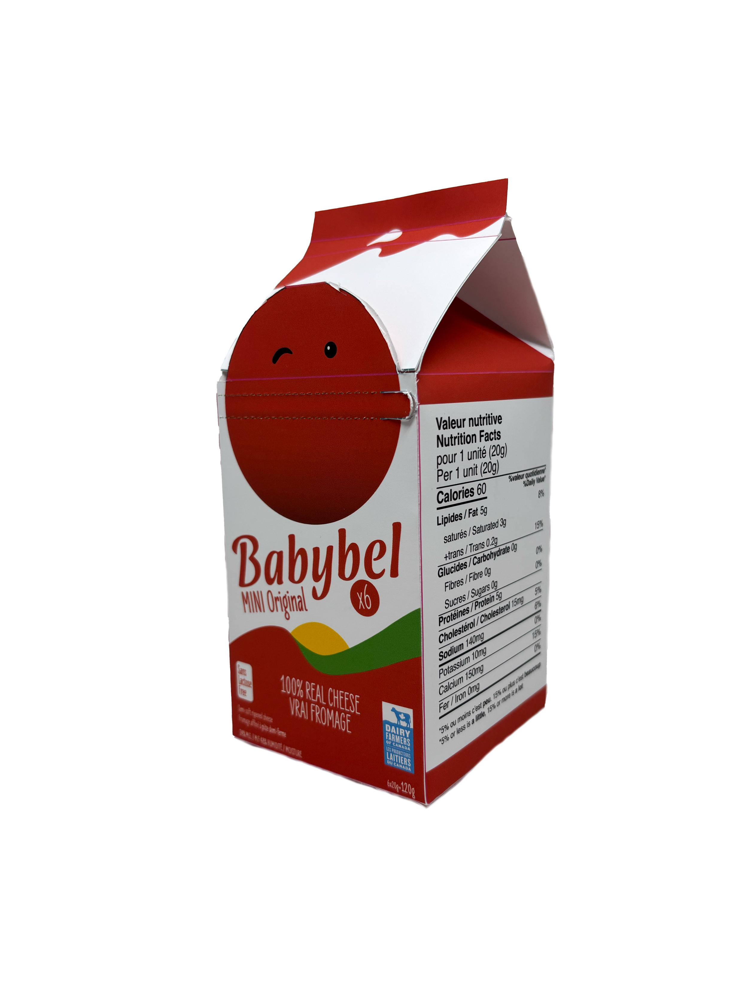Babybel packaging design photo of front and side