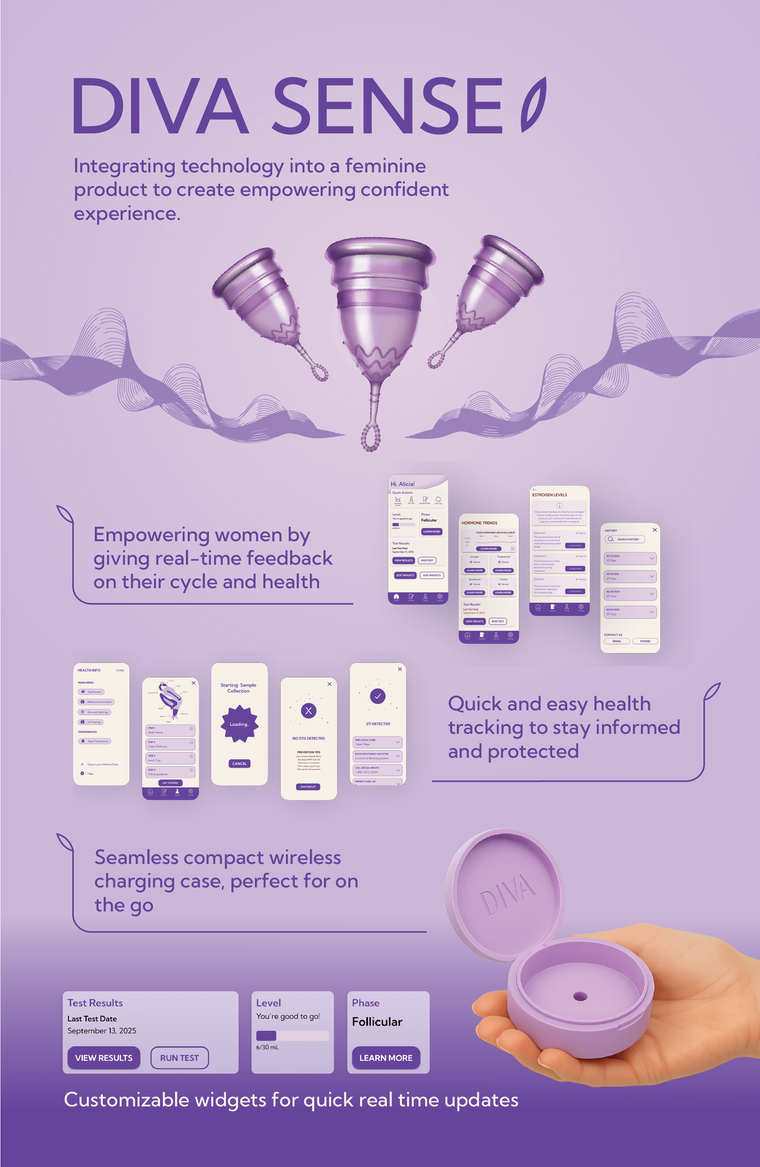 DIVA product and application design poster