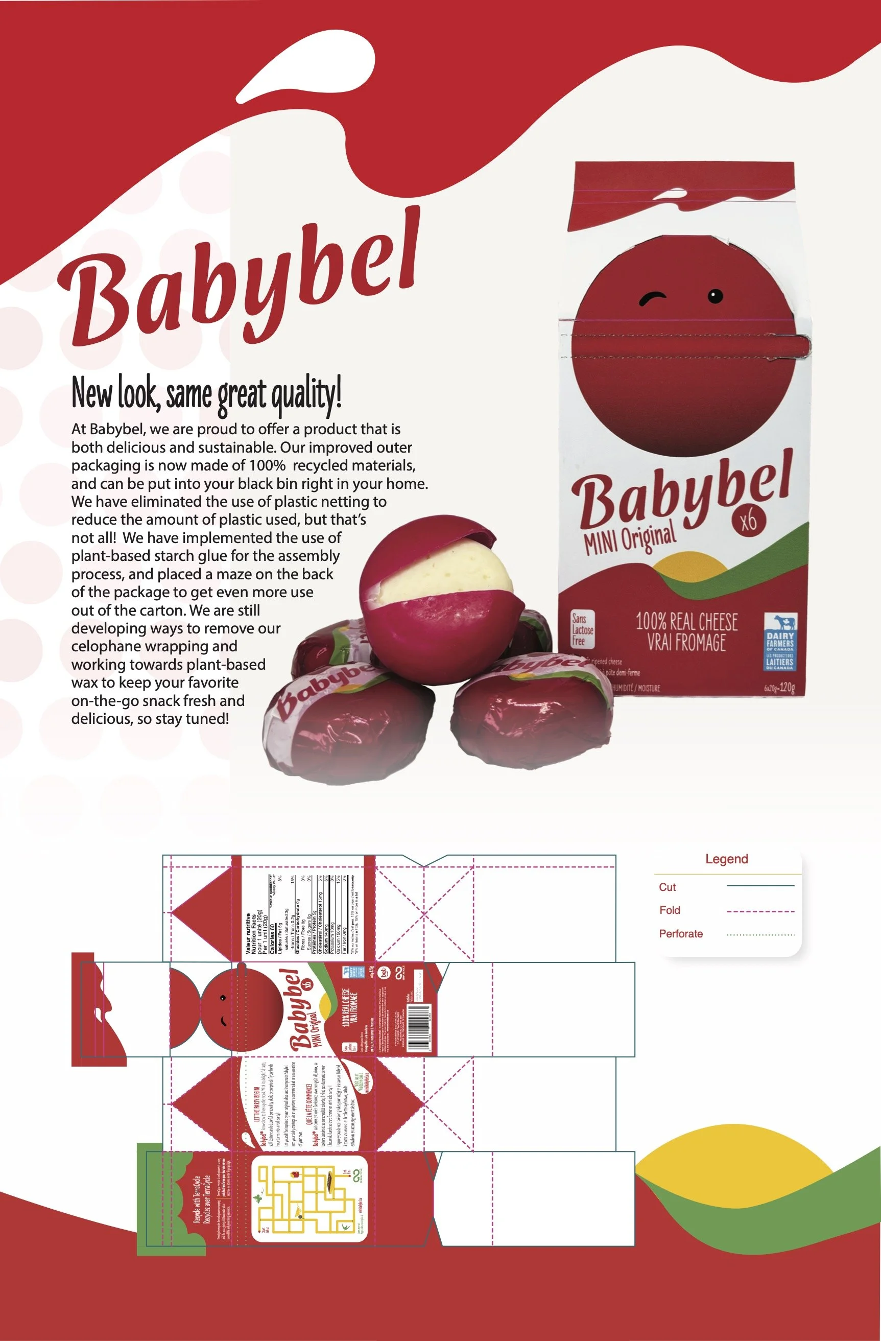 Babybel packaging redesign poster