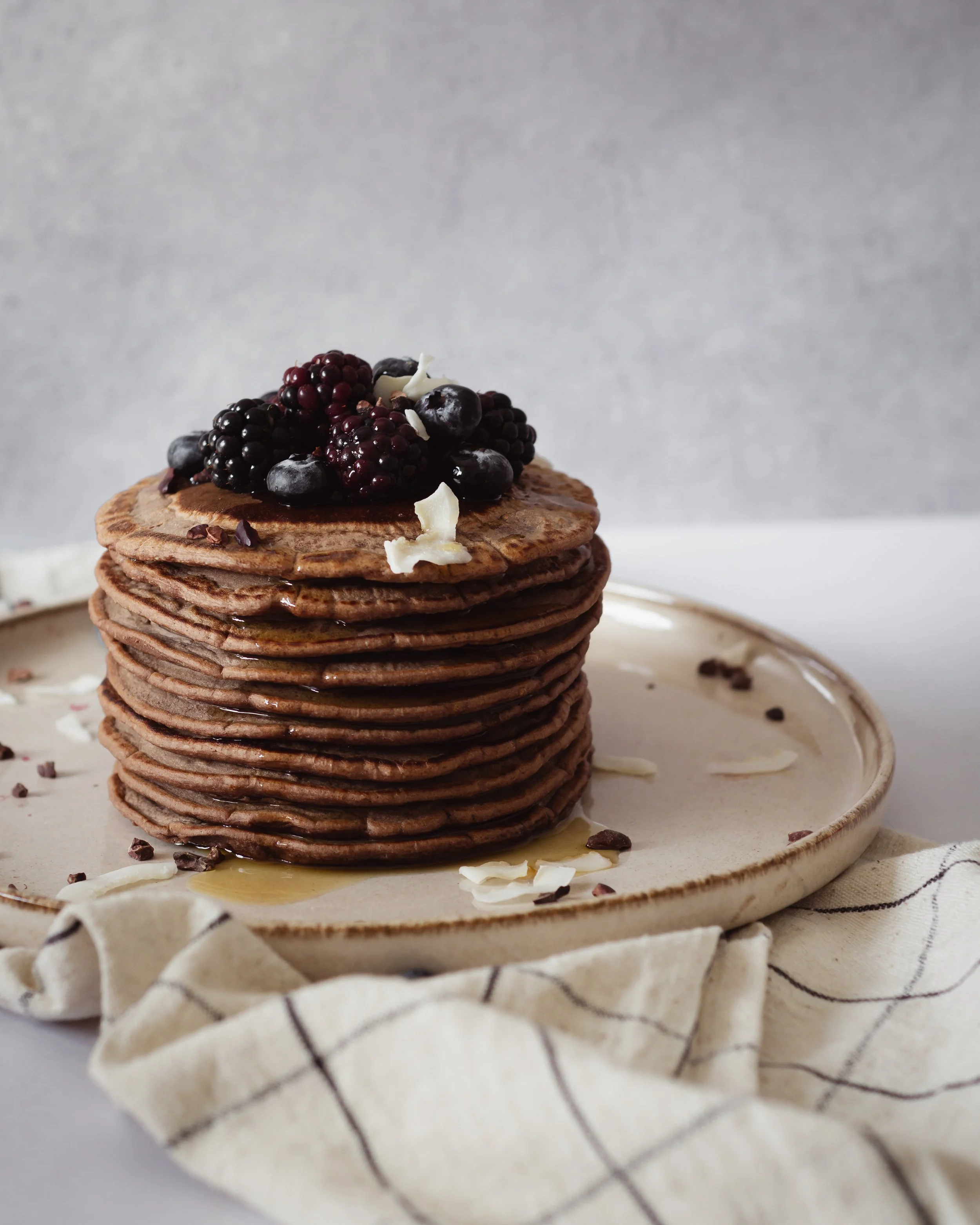 Healthy Chocolate Pancakes