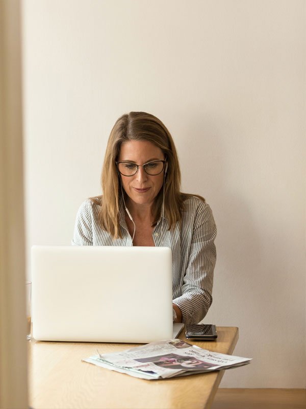 Woman entrepreneur budgeting and financial planning - stock photo