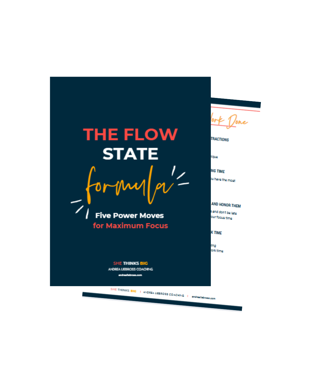 The Flow State Formula focus guide Andrea Liebross productivity resource for women business owners