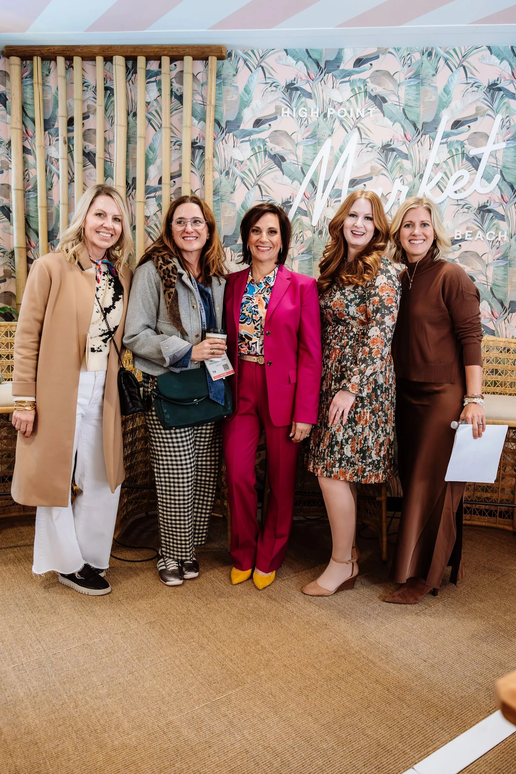 Andrea Liebross with women leaders at speaking event