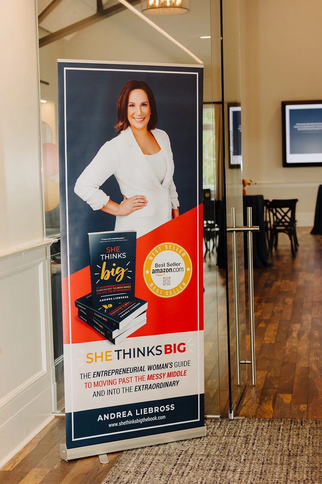 She Thinks Big bestselling book launch event Andrea Liebross for women entrepreneurs