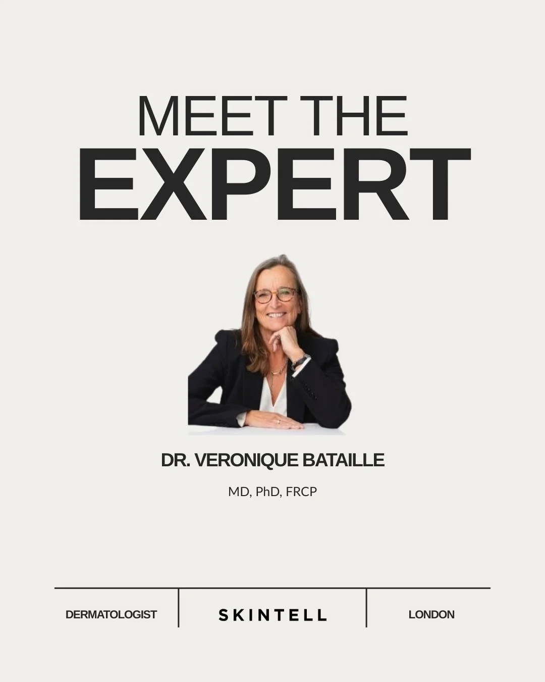 Clinical Expertise: Dr. Bataille divides her time between her private practice at The Medical Chambers Kensington and her NHS post at the West Hertfordshire Hospitals NHS Trust. While she treats all skin types and conditions, she is an internationall