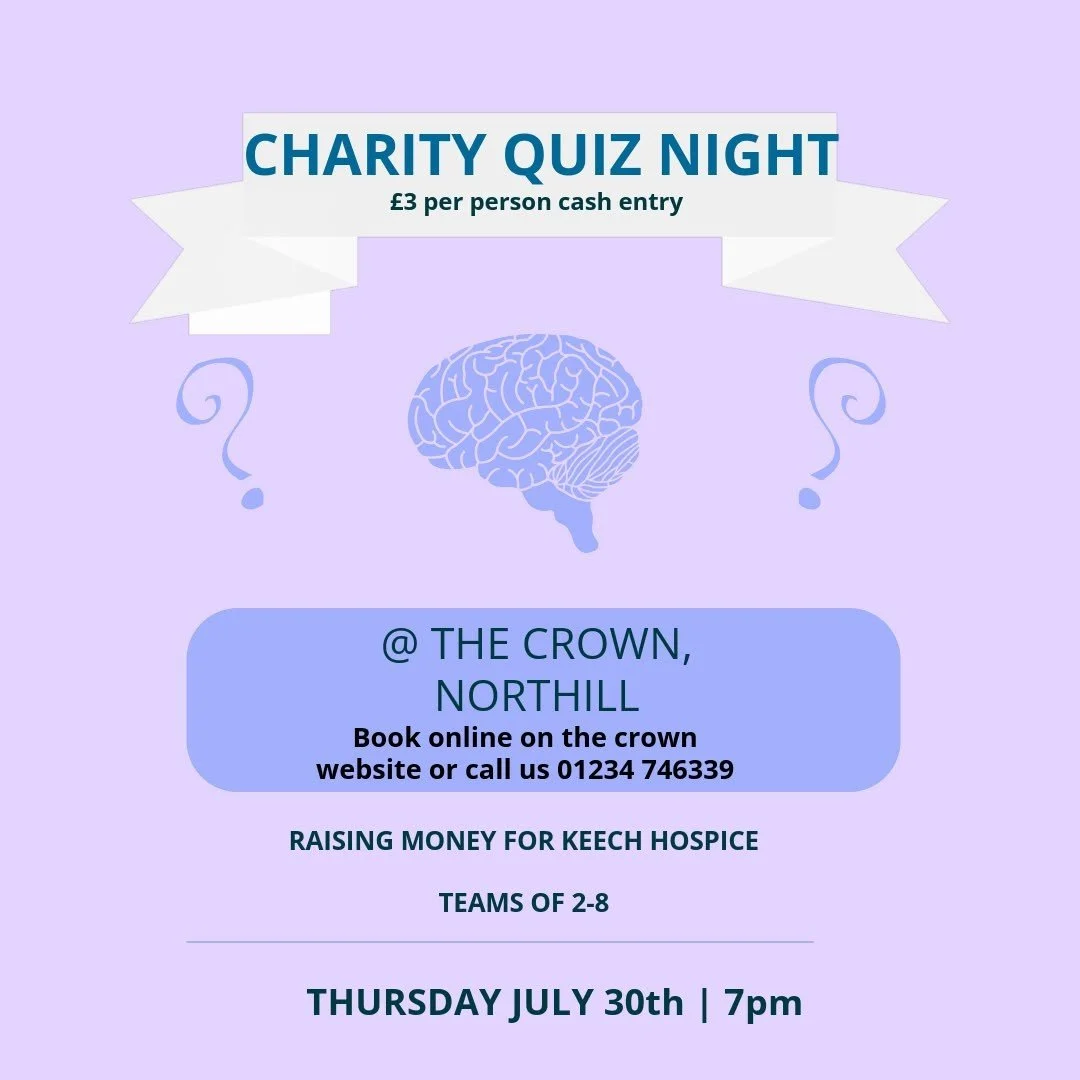 CHARITY QUIZ 30th JULY 7PM