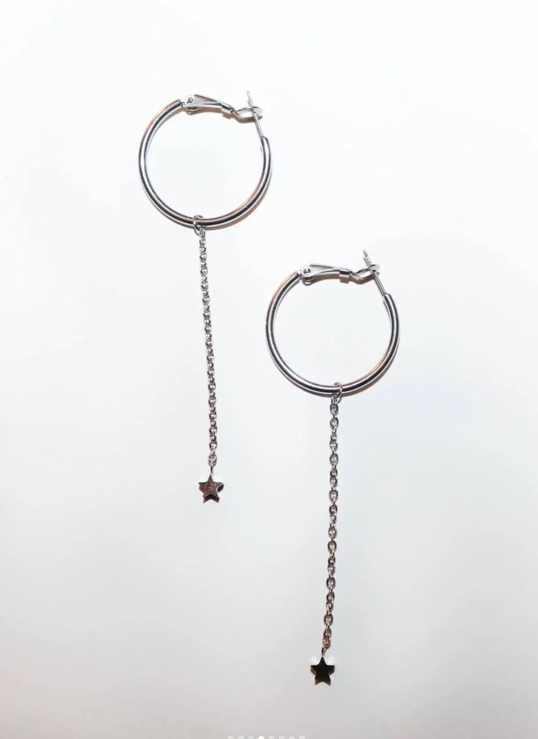 Star Drop Hoops (Mini)
