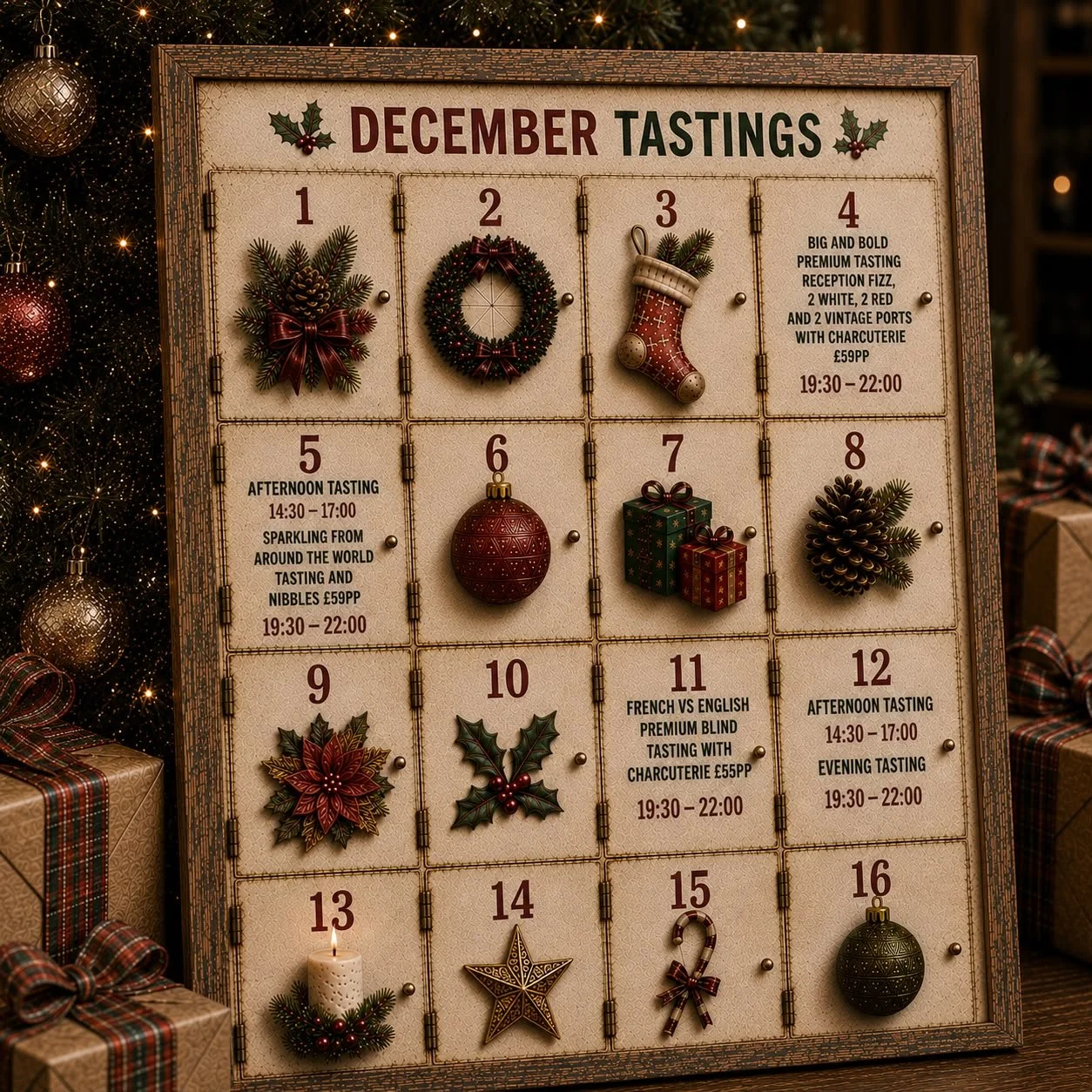 events at talor wines first half of December 2026