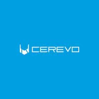 Cerevo logo on a blue background