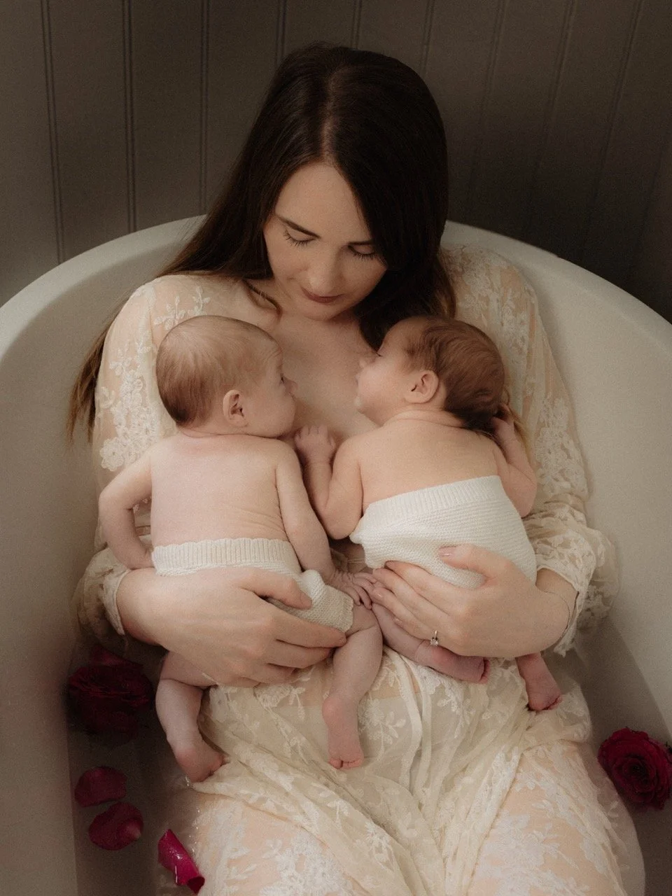 Newborn twins photography at home in Letchworth