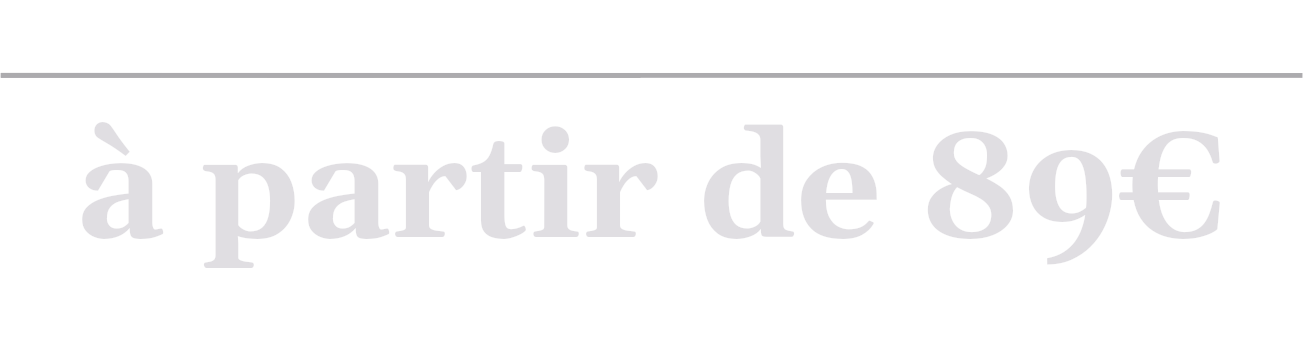 Affiche publicitaire avec texte en français indiquant "à partir de 9€".