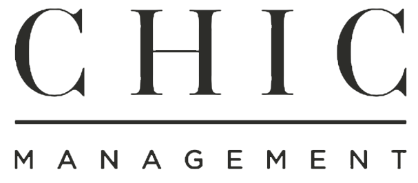 Logo of CHIC Management with large letters CHIC above the word MANAGEMENT.