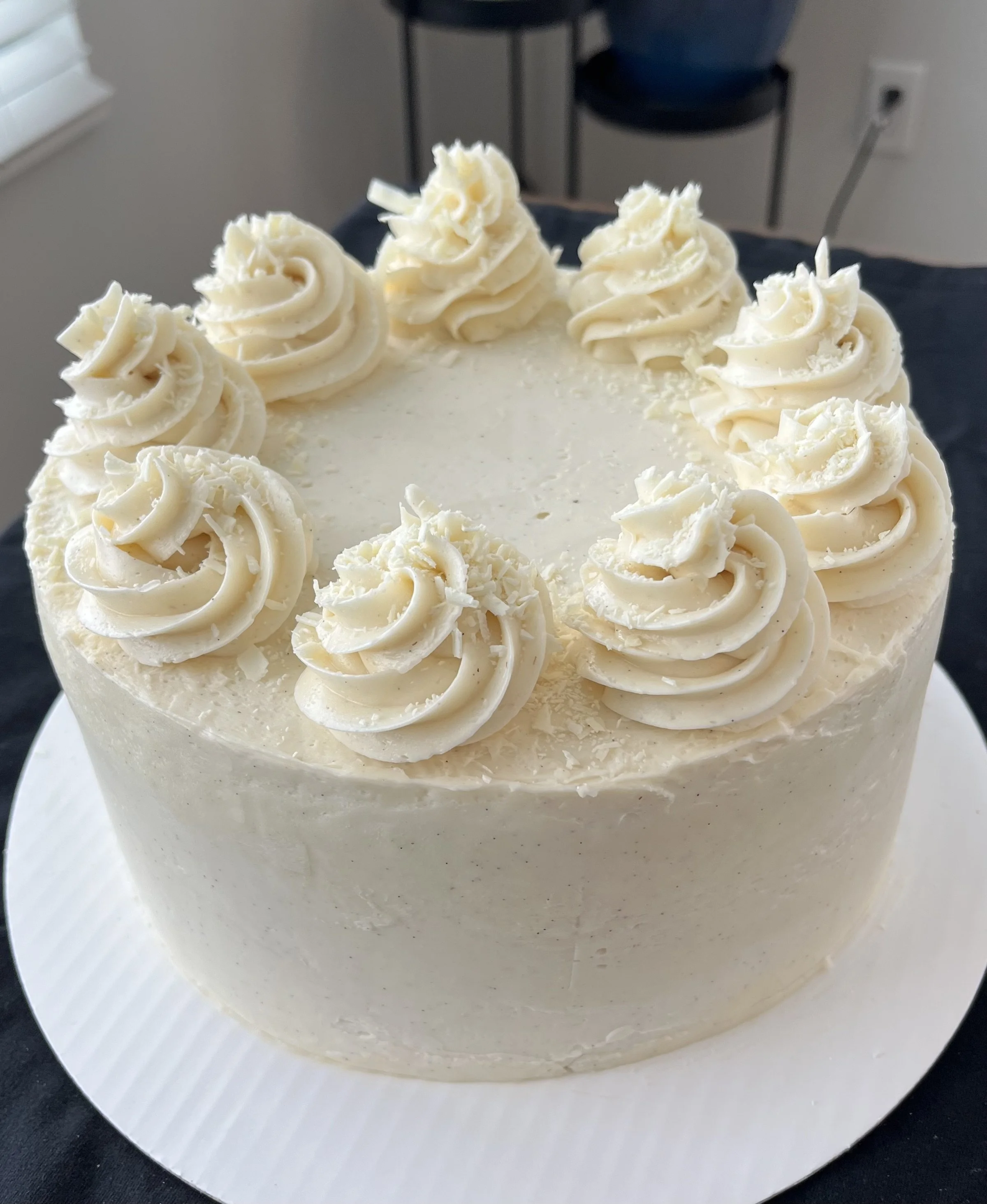 Chocolate Raspberry Cake with Vanilla Bean Swiss Meringue