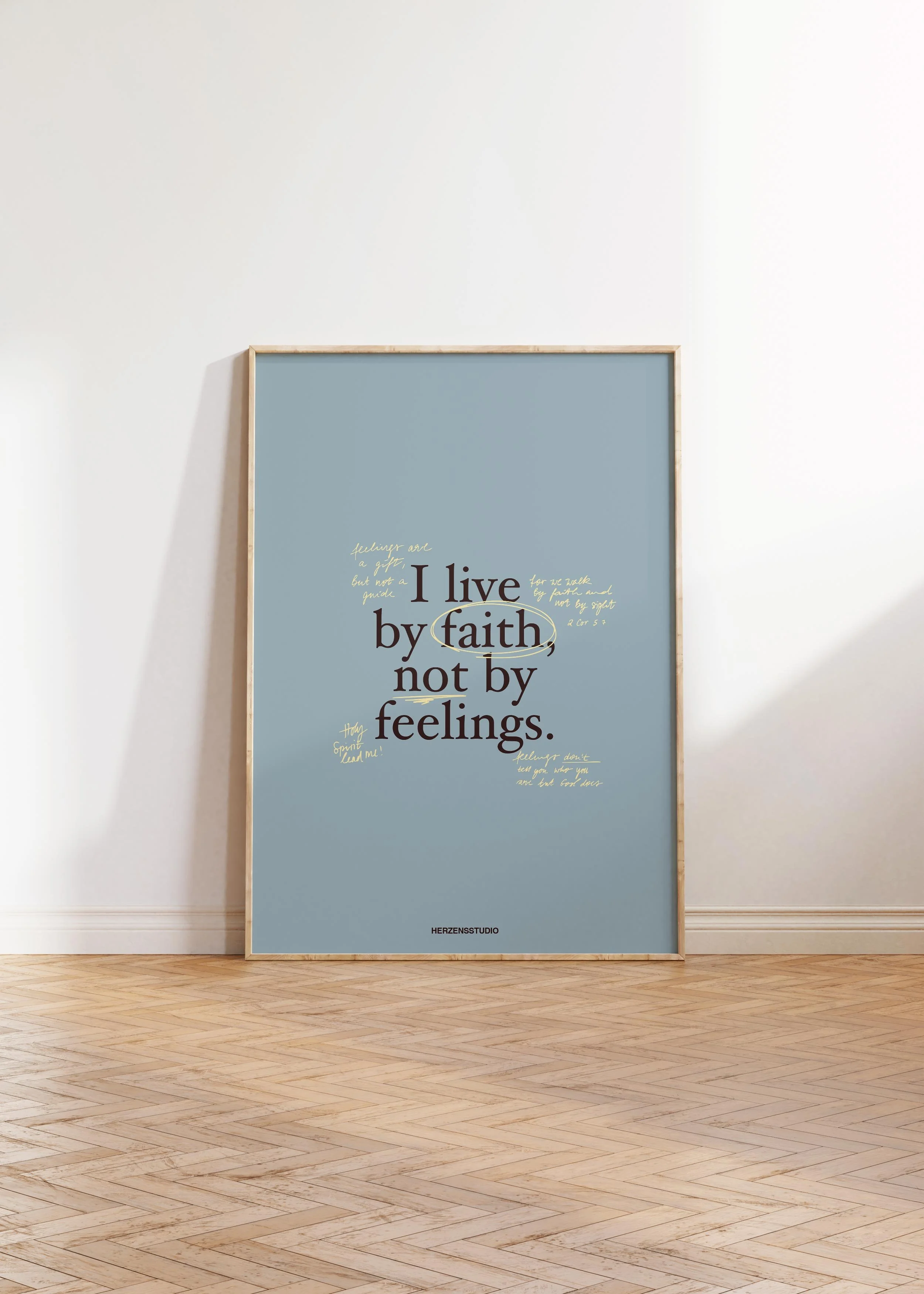 Poster "I live by faith"