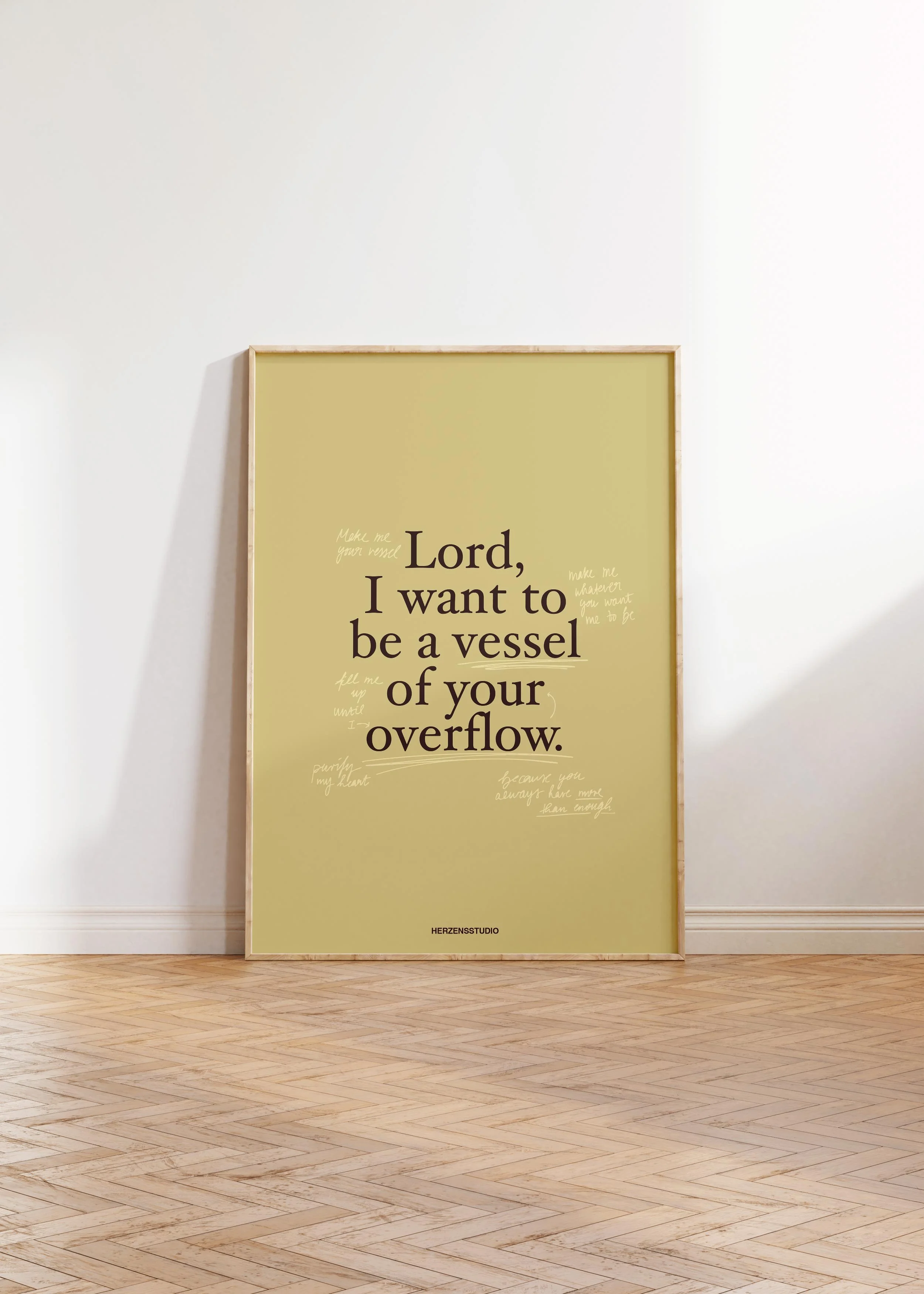 Poster "Vessel of your overflow"