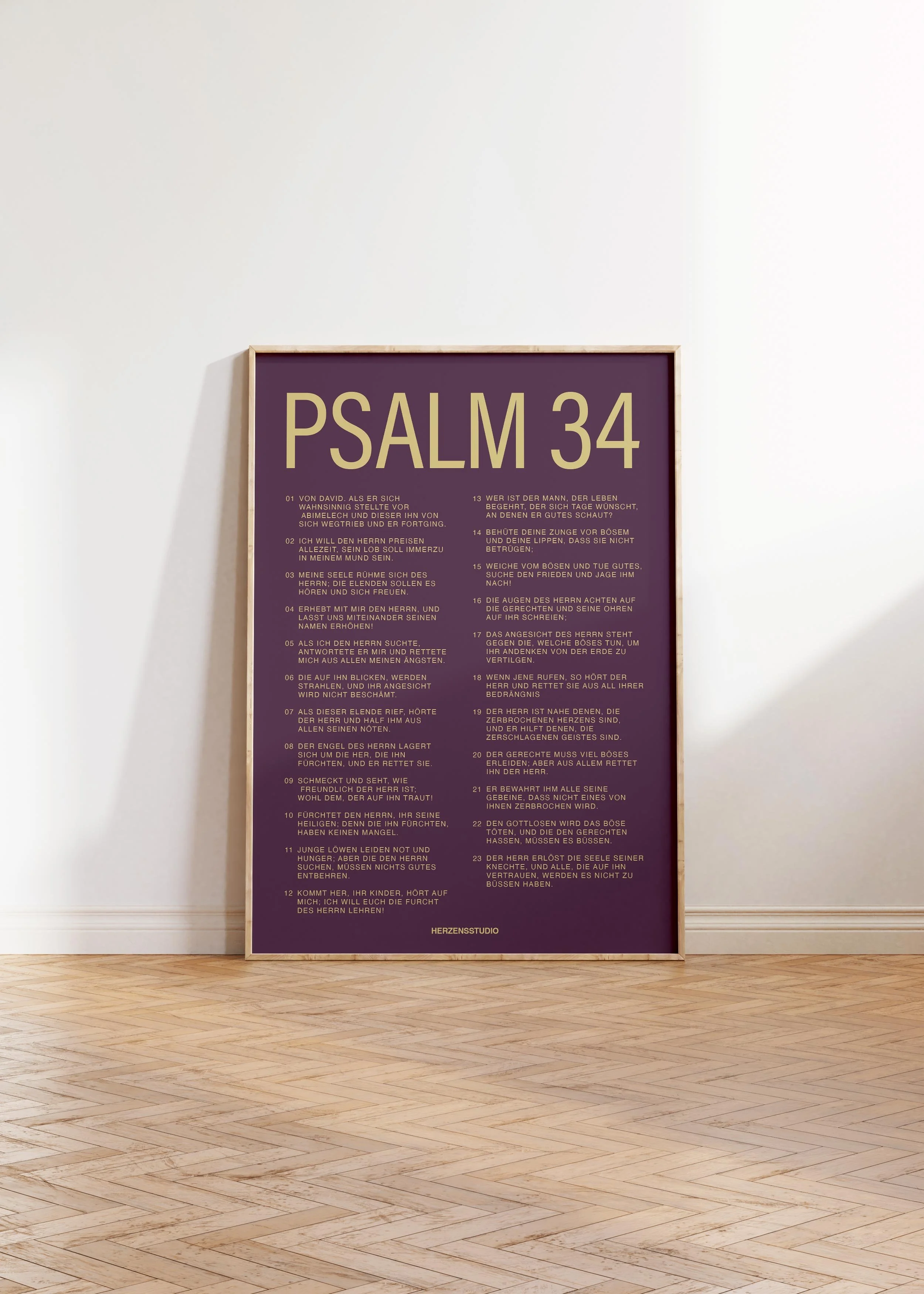 Poster "Psalm 34"