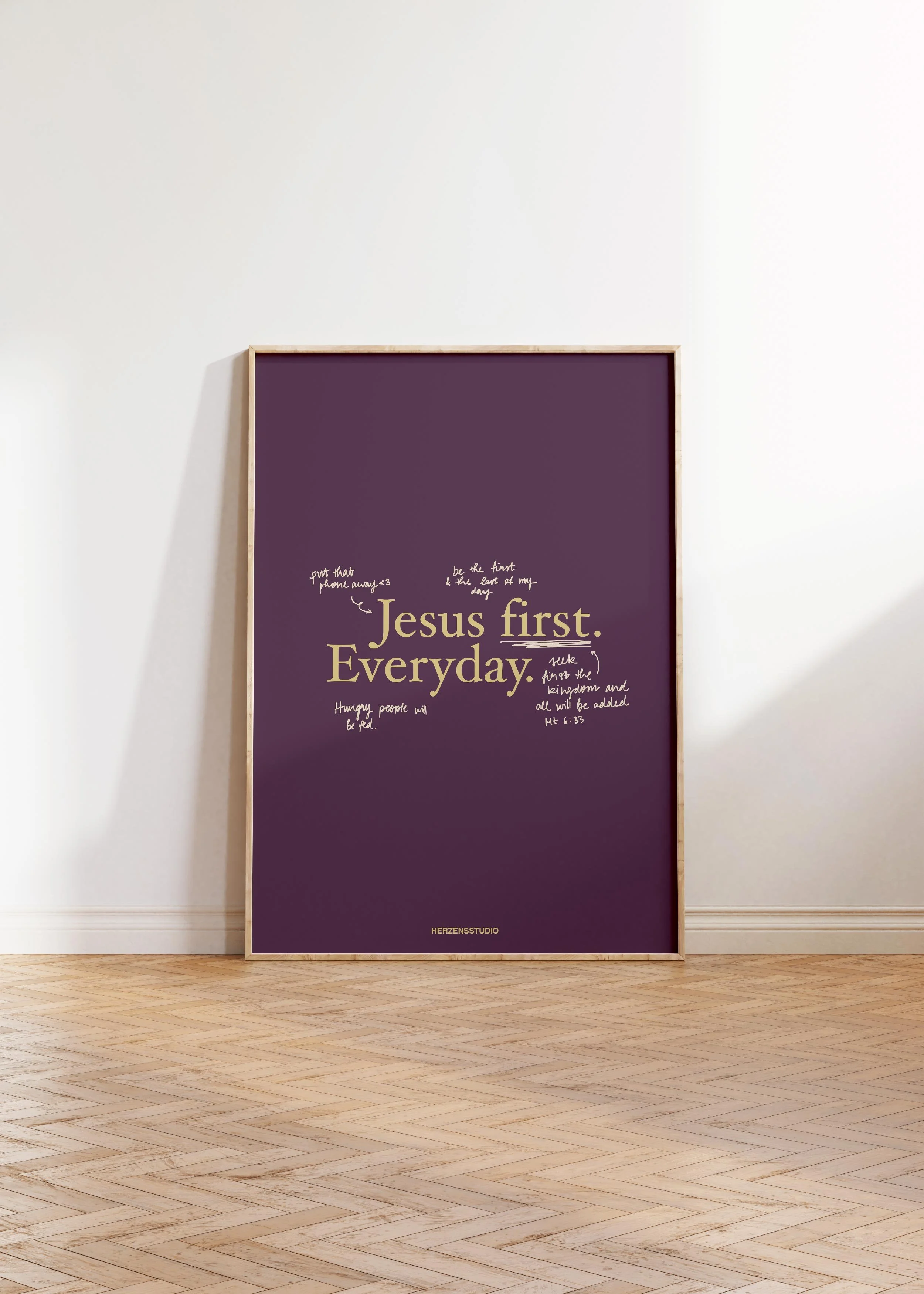 Poster "Jesus first"