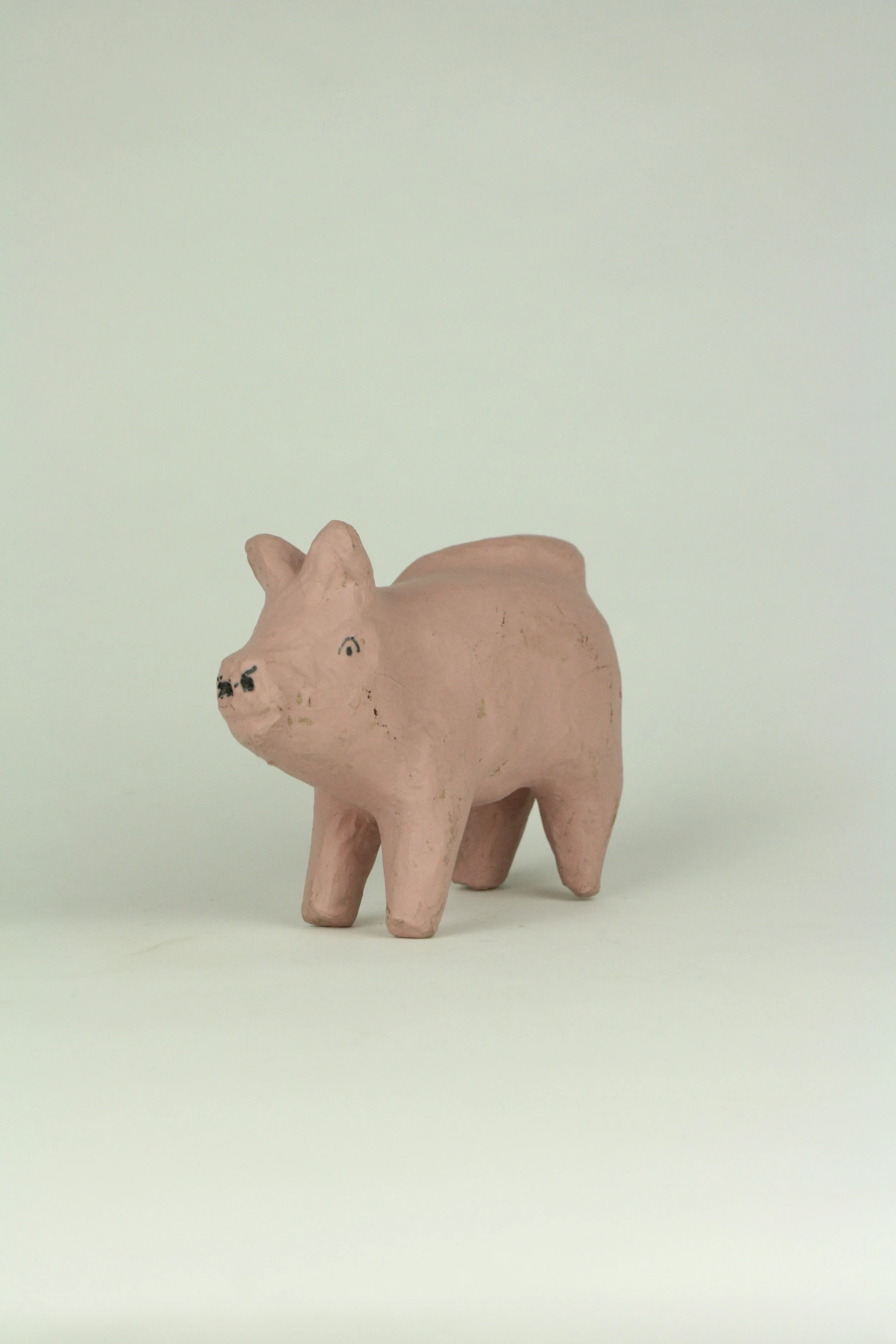 Papier-mâché pig