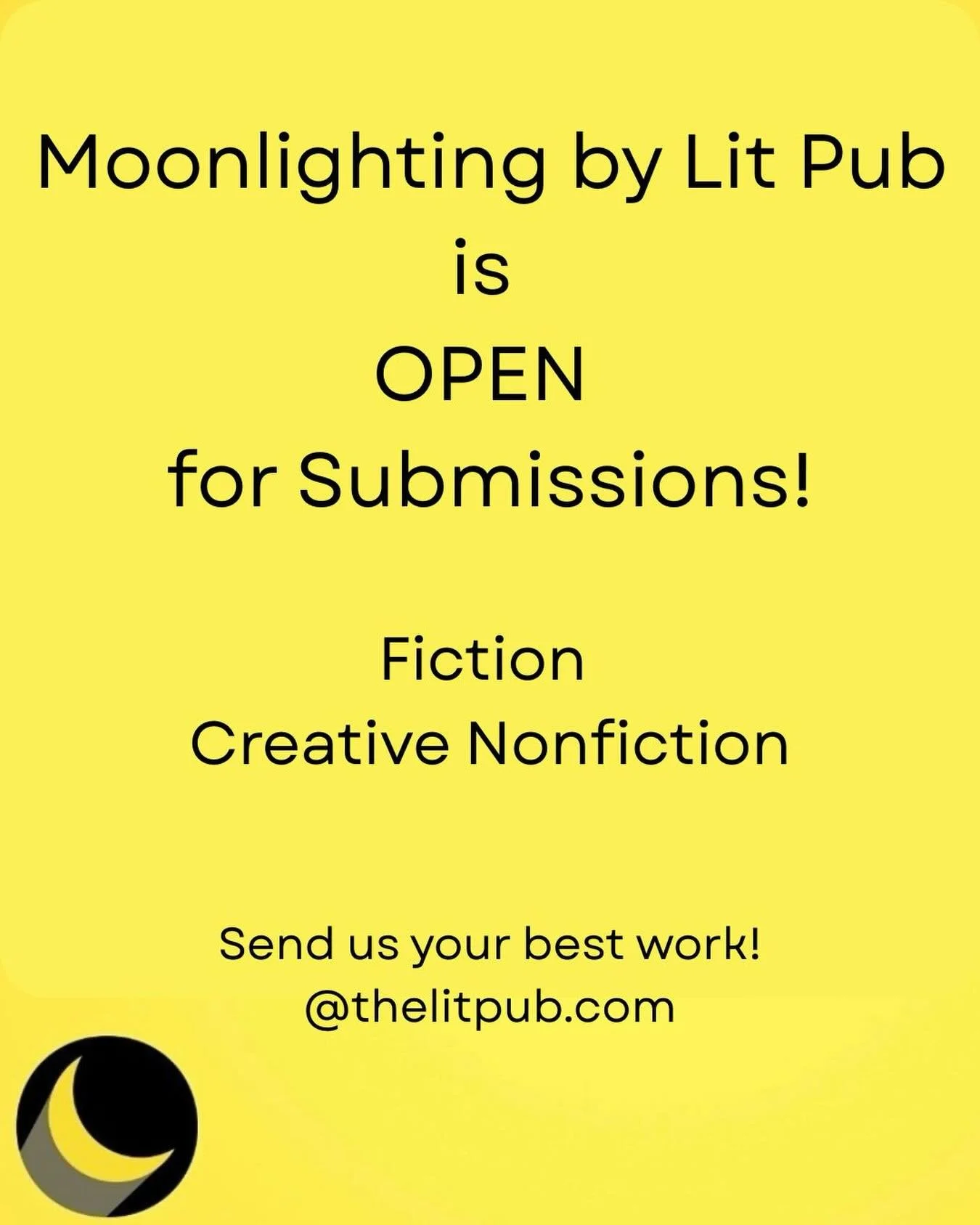 We&rsquo;re open for #fiction and #creativenonfiction submissions! Guidelines on #submittable and thelitpub.com

#litjournal #literarymagazine