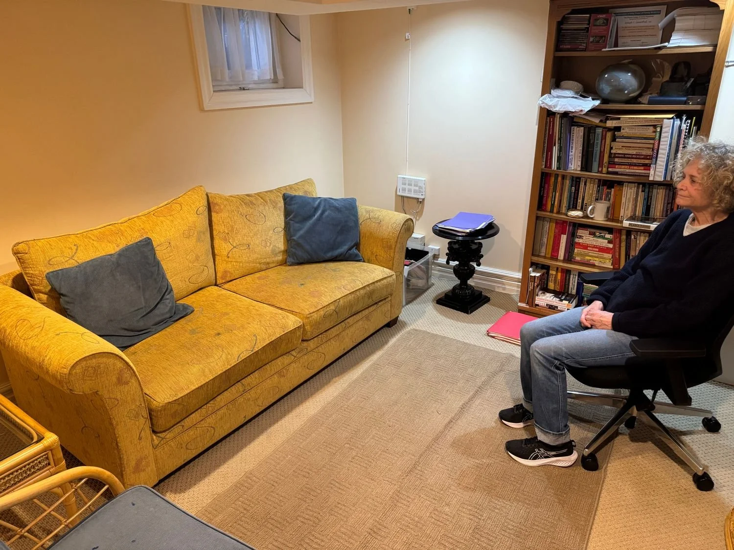 Susan's comfortable and private office.