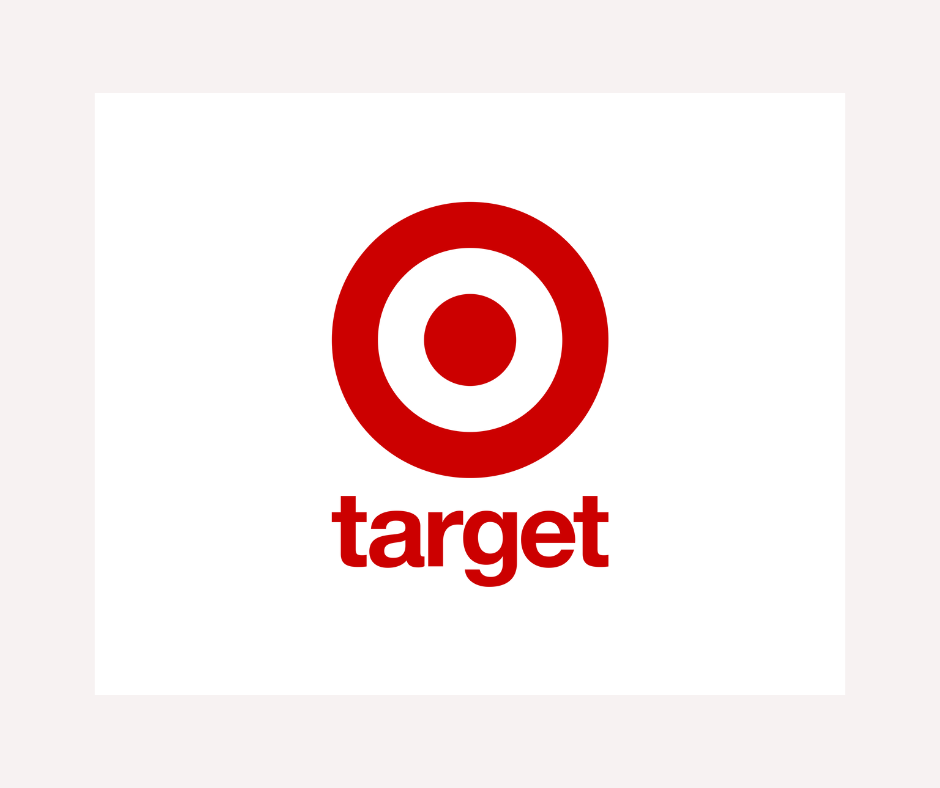 Target logo with red bullseye symbol and the word 'target' in lowercase