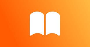 Open book icon on an orange background