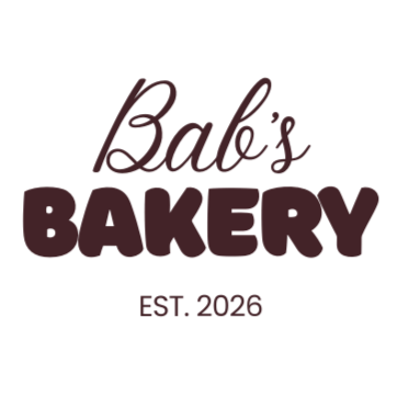 Logo for Bab's Bakery with the text 'EST. 2026'.