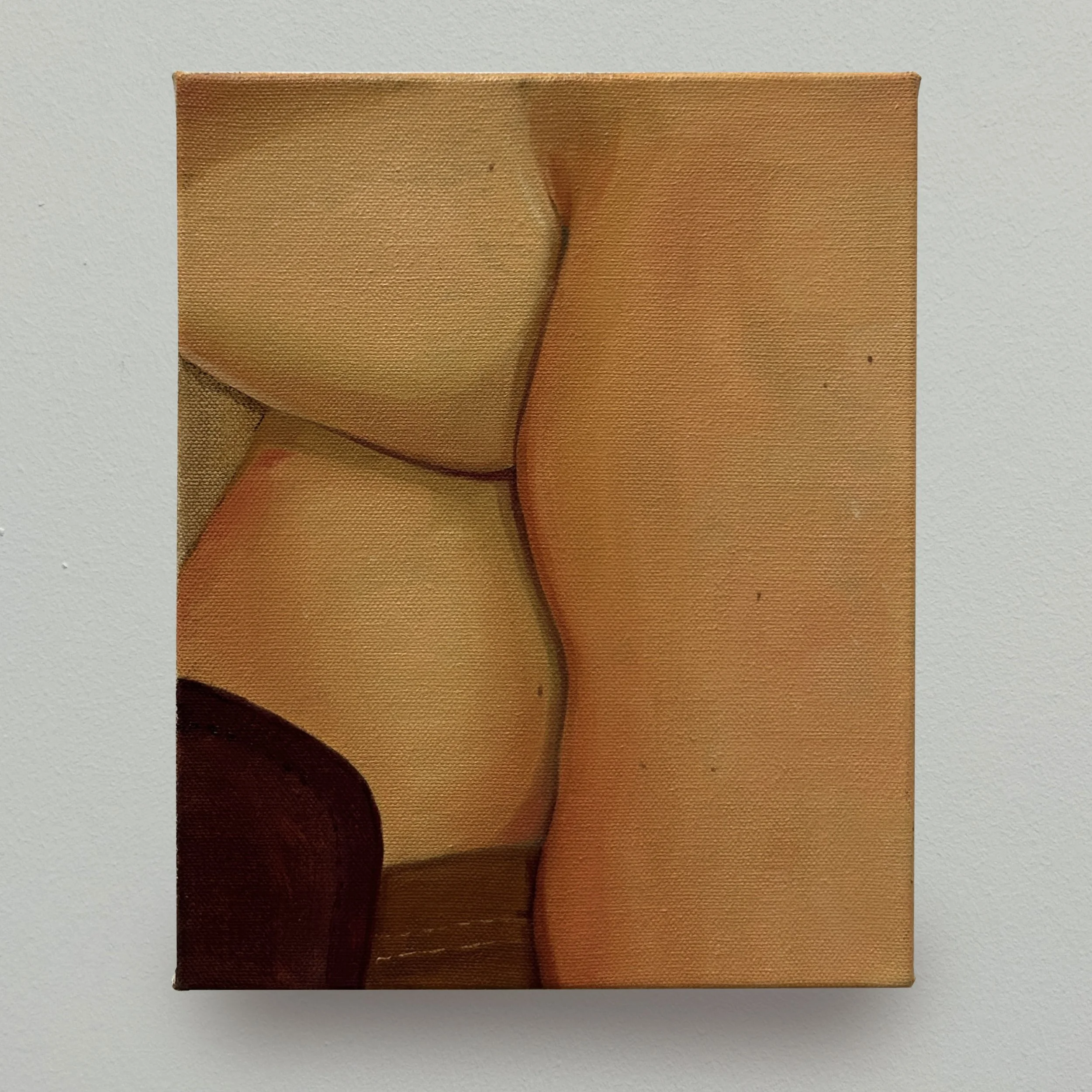 “Cross-Legged”, 2026, oil on canvas, 23cm x 19cm