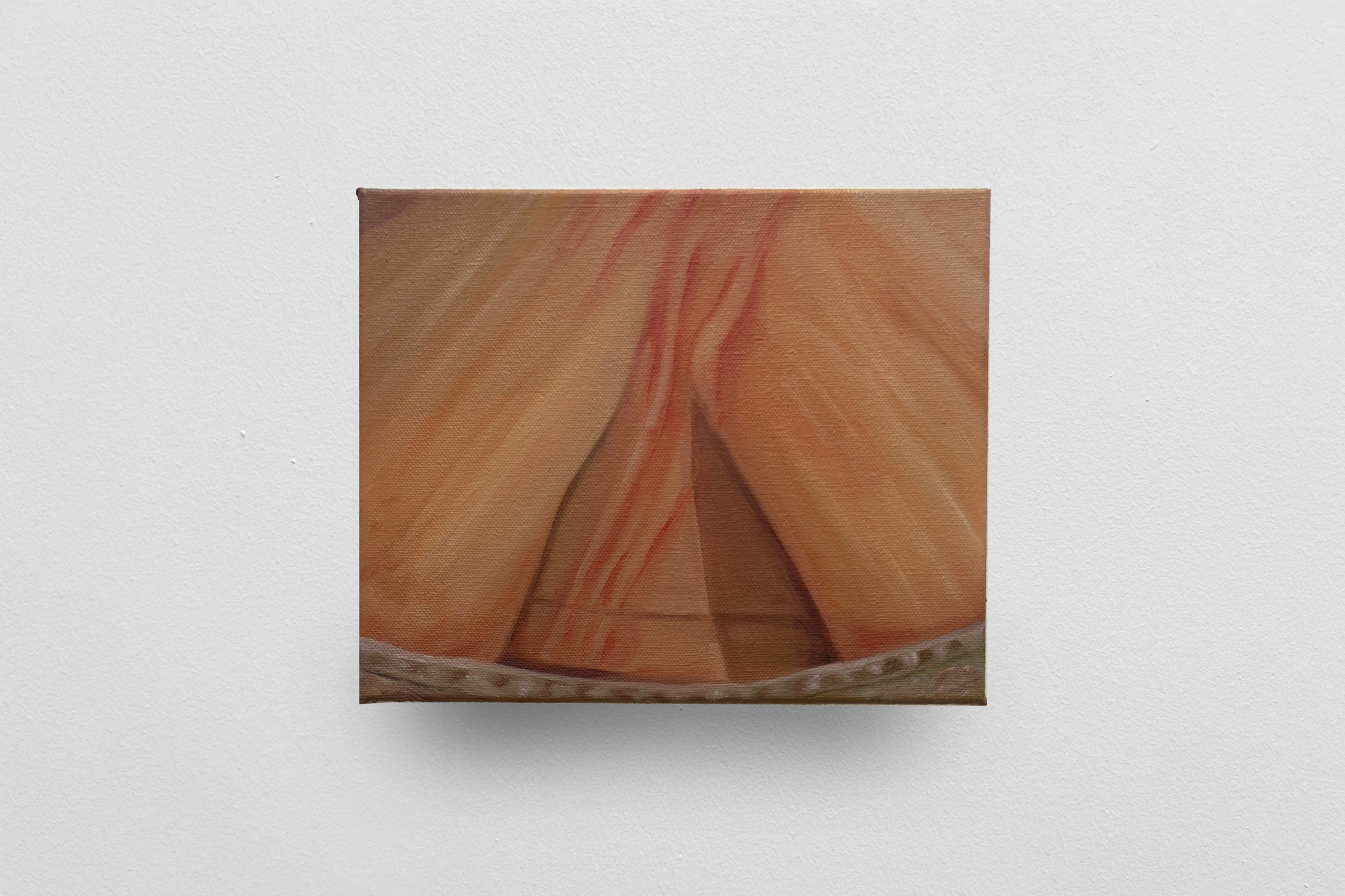 “Exfoliated”, 2026, oil on canvas, 23cm x 19cm